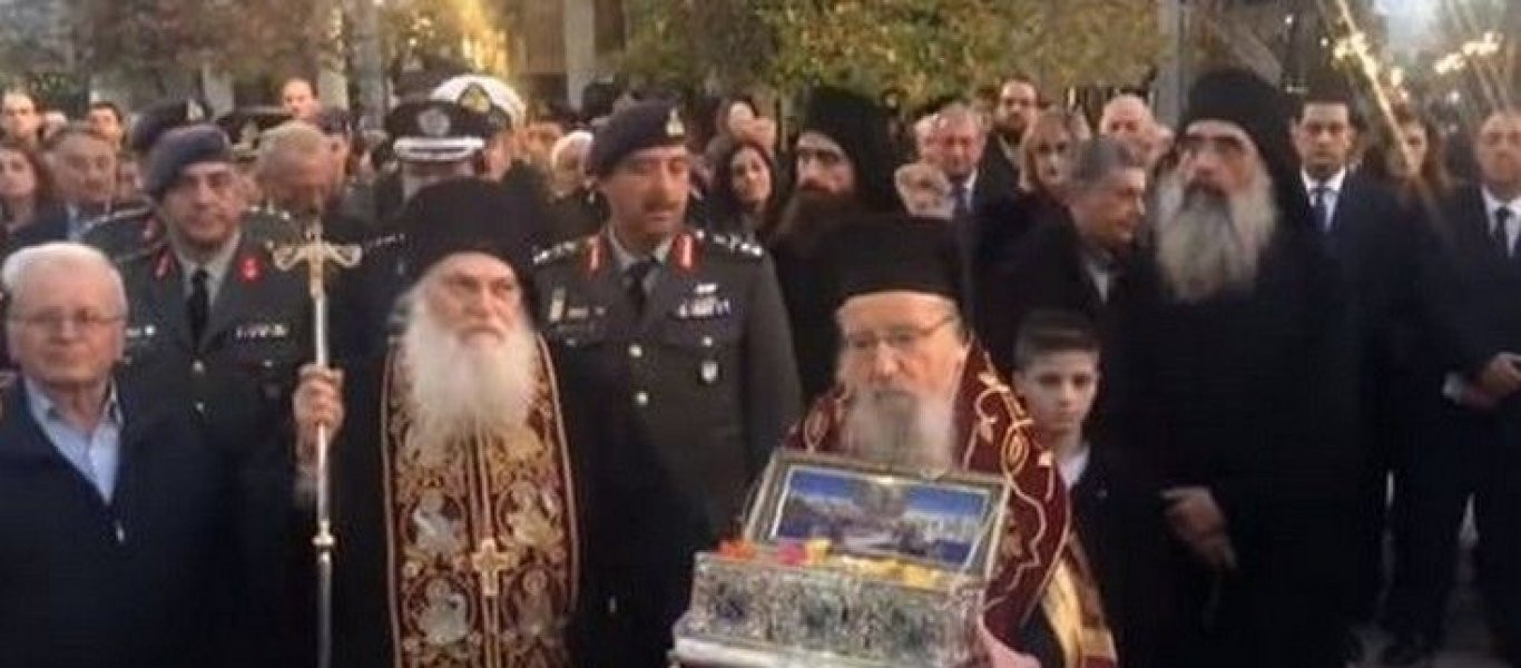 Το Αγρίνιο υποδέχτηκε την Αγία Ζώνη της Παναγίας (βίντεο)